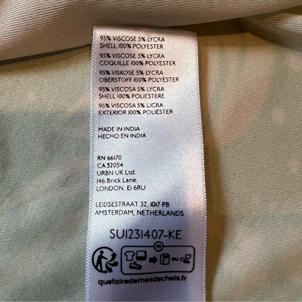 Saylor Kaegan One-Shoulder Dress in Kermit – Size M - Picture 14 of 14